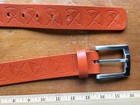 New ARNIE Orange Umbrella Leather Belt Made in CANADA Orig $65 Size 42 Unisex — photo 8