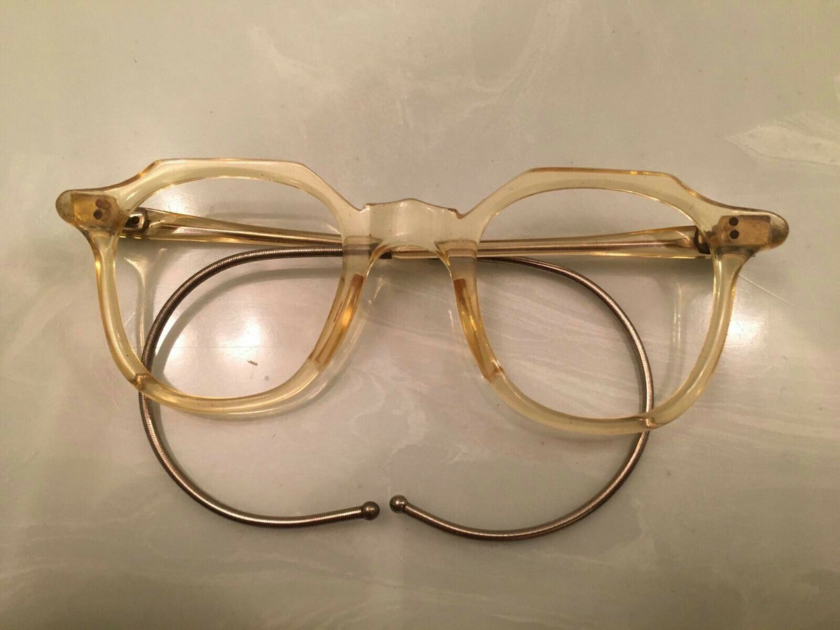 Vintage Crown Panto 1950 French Eye Glasses Crystal light Vintage Crown Panto 1950 French Eye Glasses Crystal light