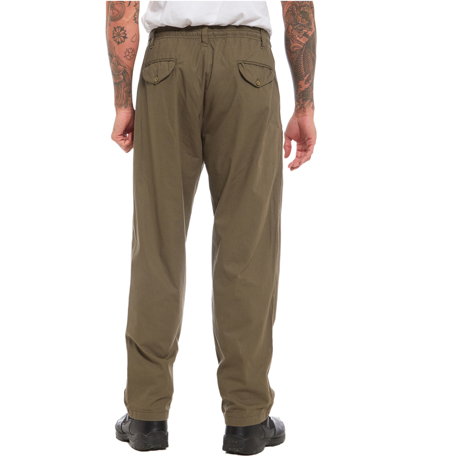MENS RUGBY CARGO TROUSERS ELASTICATED WAIST CASUAL SMART WORK PANTS