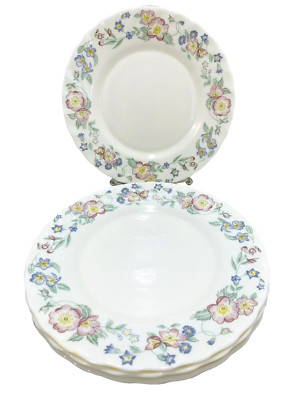 Arcopal France ''Champetre'' Swirls flowers salad Plates