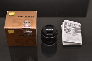Nikon AF Nikkor 50mm f/1.8D 1.8 AF D Autofocus Prime Lens 1.8D Boxed