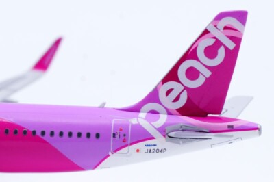 航空機・ヘリコプター Peach A320 JA204P JC WINGS 1/400 1:400 JC Wings Peach Airlines Airbus A320neo Diecast Models