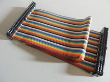 1 ft 50-Pin 2x25 Female to Female 2.54mm-Pitch IDC Flat Ribbon Cable