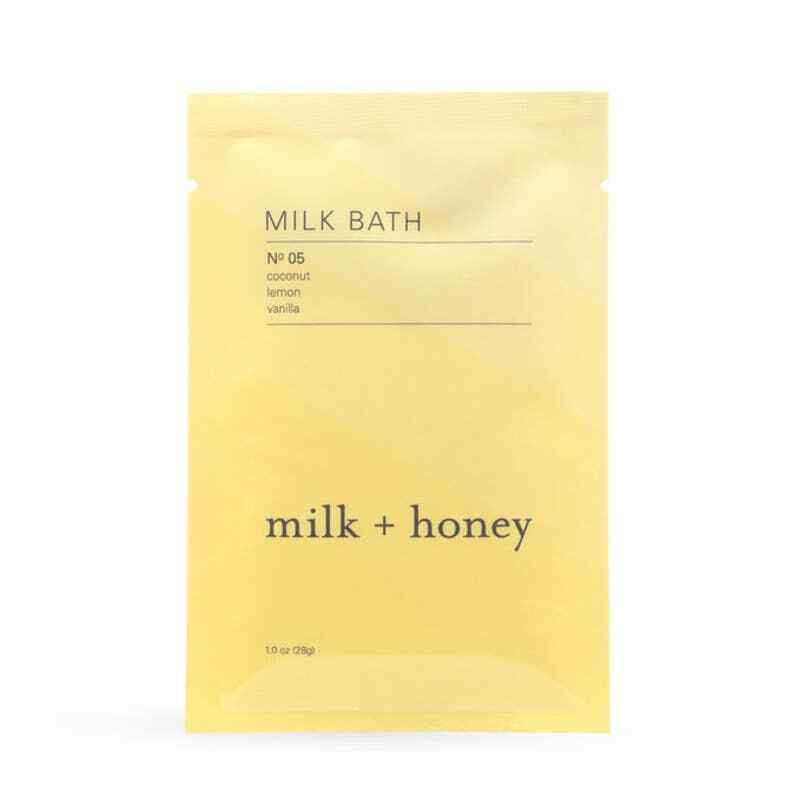 NEW Milk + Honey Coconut, Lemon, Vanilla Milk Bath No. 05 Packet 1.0oz