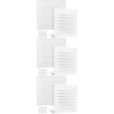 PATIKIL 3-Zoll Runde Lüftungsgitter (2er-Pack) – Verstellbarer Luftauslass Aus ABS, Weiß