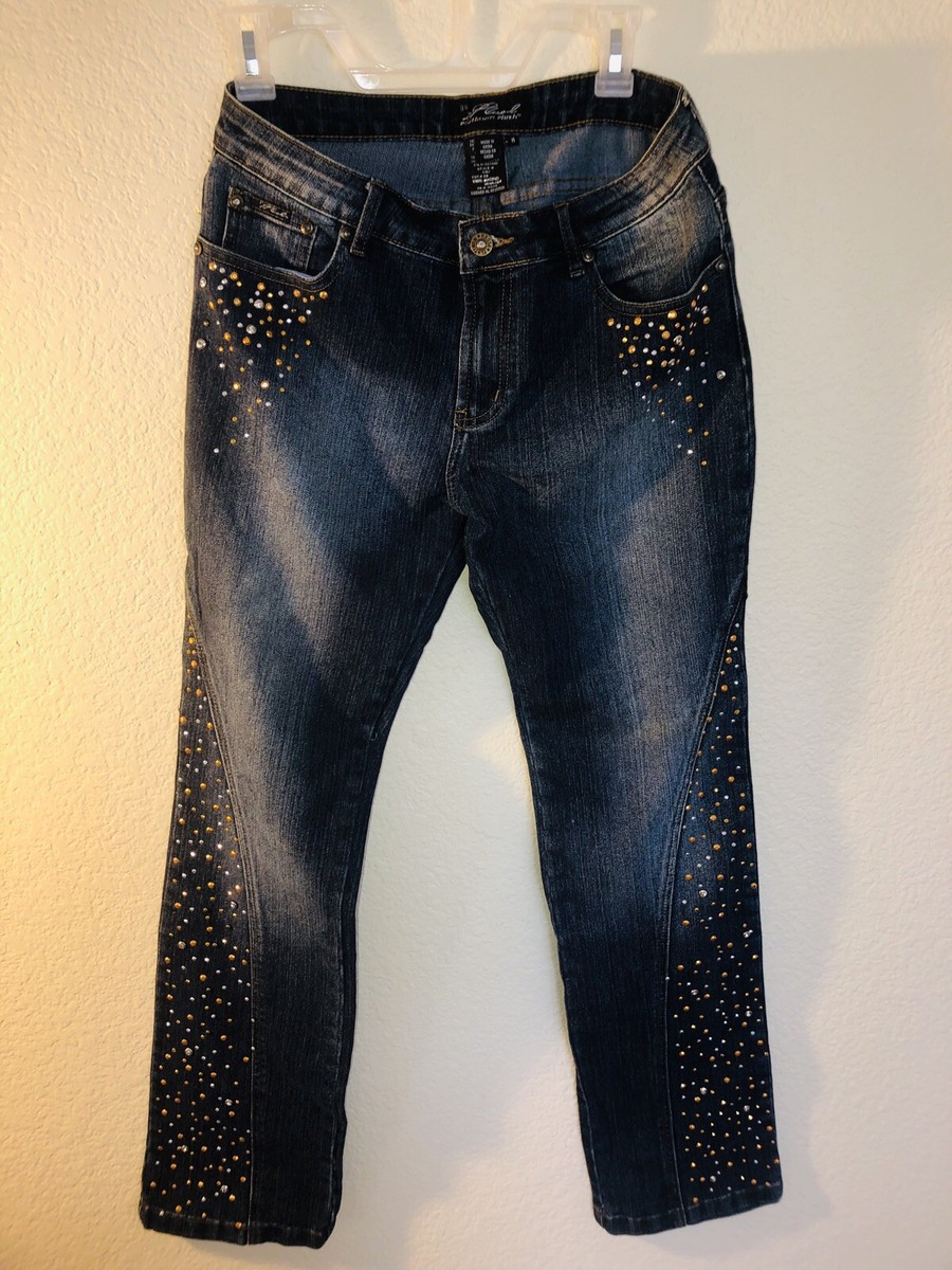 Jeans Platinum Plush Taille 11 - Brodé Strass (style 5161) - Neuf Sans étiquette