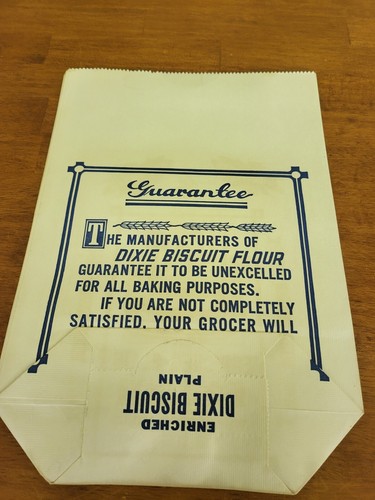 VINTAGE White Star Mills Flour Bag 5 lbs Advertising Staunton Virginia NOS P2c - Picture 3 of 4