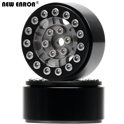 Cerchio Ruota Beadlock Alluminio CNC 1,0" per 1/24 FCX24 Enduro24 TRX4M Assiale SCX24 - Foto 42 di 61