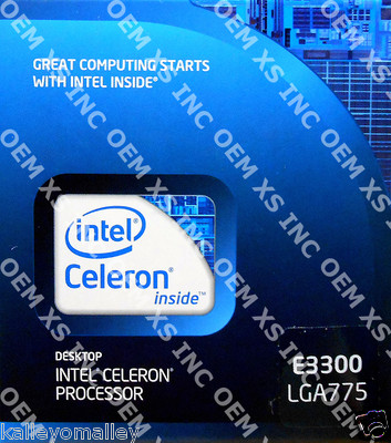 Intel BX80571E3300 SLGU4 Celeron Processor E3300 1M Cache, 2.50 GHz, 800 MHz FSB