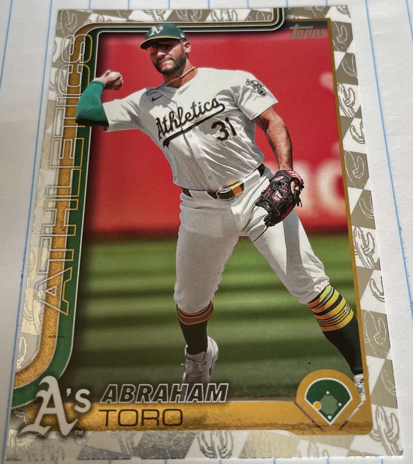 2025 Abraham Toro Topps #245 Spring Training Foil - Oakland Athletics