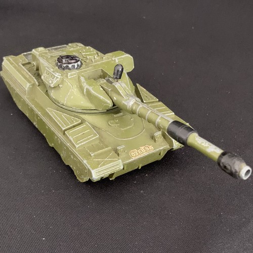 Vintage Playworn DINKY TOYS Toy Car CHIEFTAN TANK Military Vehicle