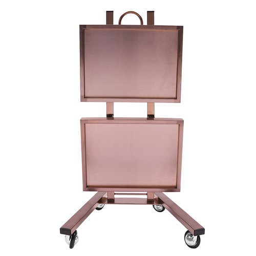 Carro de almacenamiento plegable de salón con bandeja enrollable estación carro de belleza para peluquería - Imagen 14 de 23