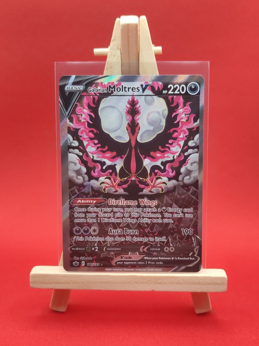 Galarian Moltres V 177/198 Chilling Reign Alternate Full Art
