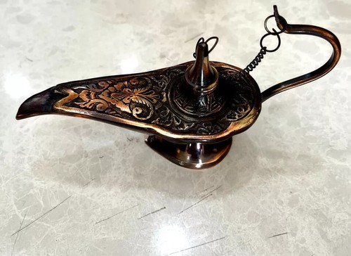 Aladin The Genie Oil lamp - Brass Aladdin Lamp - !!! beautiful design !!! - Picture 7 of 7