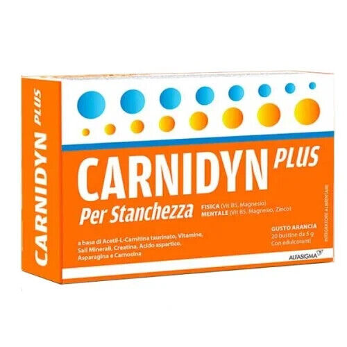 CARNIDYN PLUS - 2 packs Energy Food Supplement - 20 BAGS 5g - Picture 1 of 1
