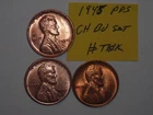 wheat penny 1945,1945-D,1945-S CH BU SET 1945D,1945S CH UNC LINCOLN CENTS LOT #3