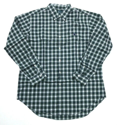 .Ralph Lauren Shirt NEW Classic Fit Cotton L/S Green Plaids & Checks L  - Foto 1 di 8