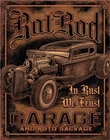 New Rat Rod Garage Decorative Metal Tin Sign Made in the USA