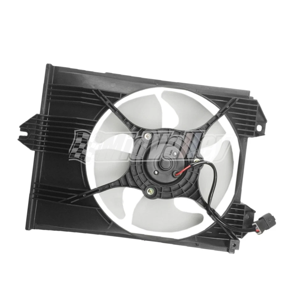 Conjunto de ventilador condensador de aire acondicionado para Mitsubishi Mirage 1997 1998 1999 2000 2001 2002 Foto 2 de 4