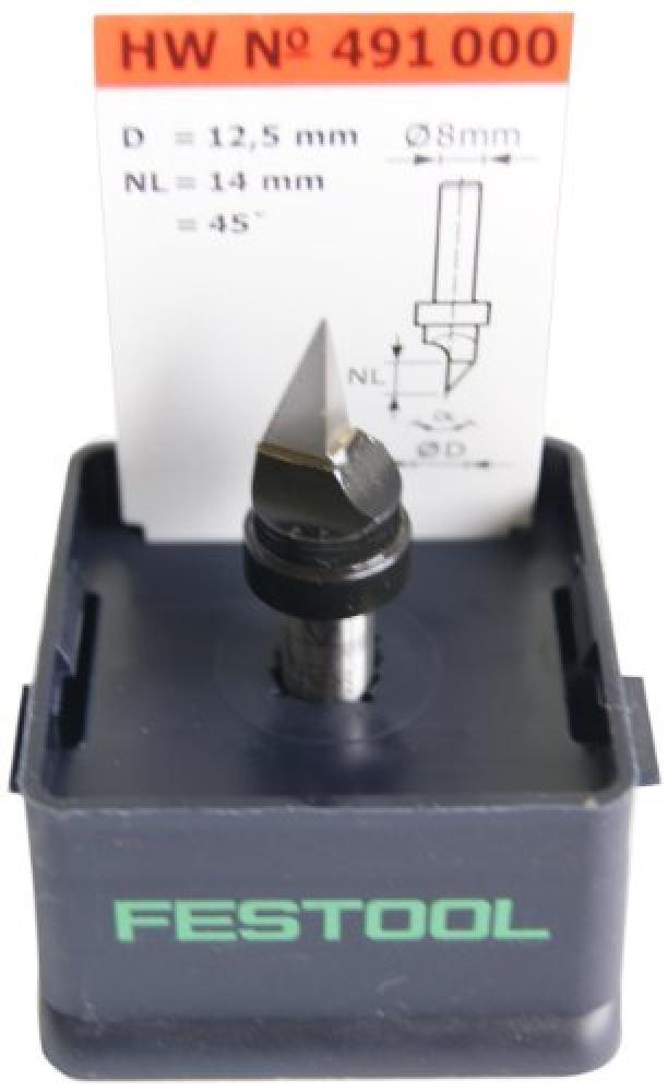 (TG. HW S8 D12,5/45°) Festool Fresa para placas de pladur HW S8 D12,5/45° - NU