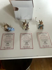 Studio Hummel 3-pc Set, Set #1 - 94421, Goebel Berta Hummel Christmas Ornaments