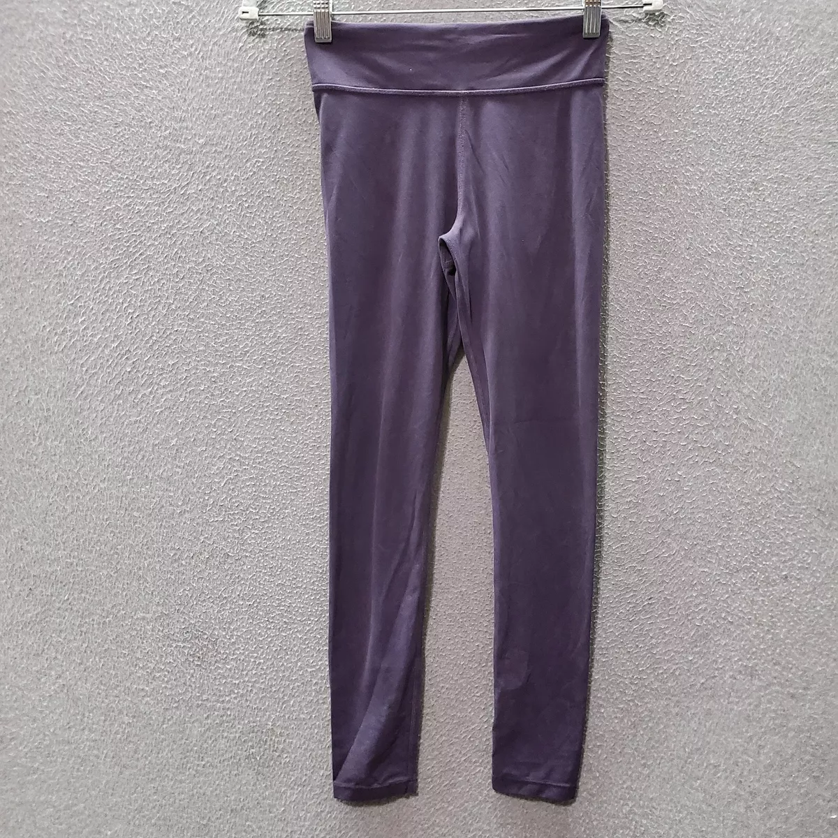 Athleta Girls Activewear Pants Large Purple Leggings Mid Rise Skinny 25  Inseam