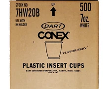 Dart Conex Insert Cups 500 Ct 7 Oz 7HW20B