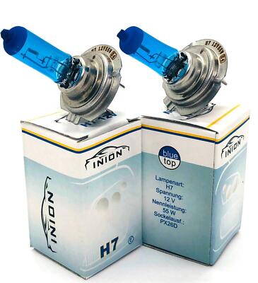 2x H7 PX26D 8500K KfZ 12V 55W XENON WHITE LOOK KfZ LAMPE weißes Licht ...