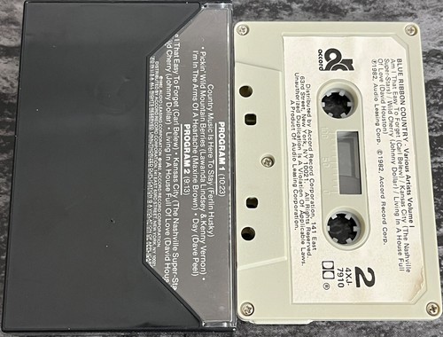 Blue Ribbon Country Volume 1 - Various Artists Audio Cassette Tape Compilation - Picture 2 of 3