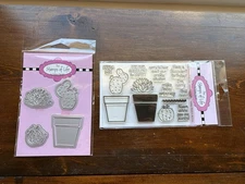 The Stamps of Life NEW! "SUCCULENTS2STAMP" Stamps and Die Sets both New!
