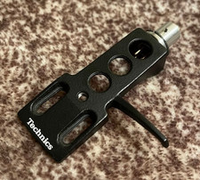 Technics SL-1200 Headshell nero senza cartuccia per ricambi usato Giappone