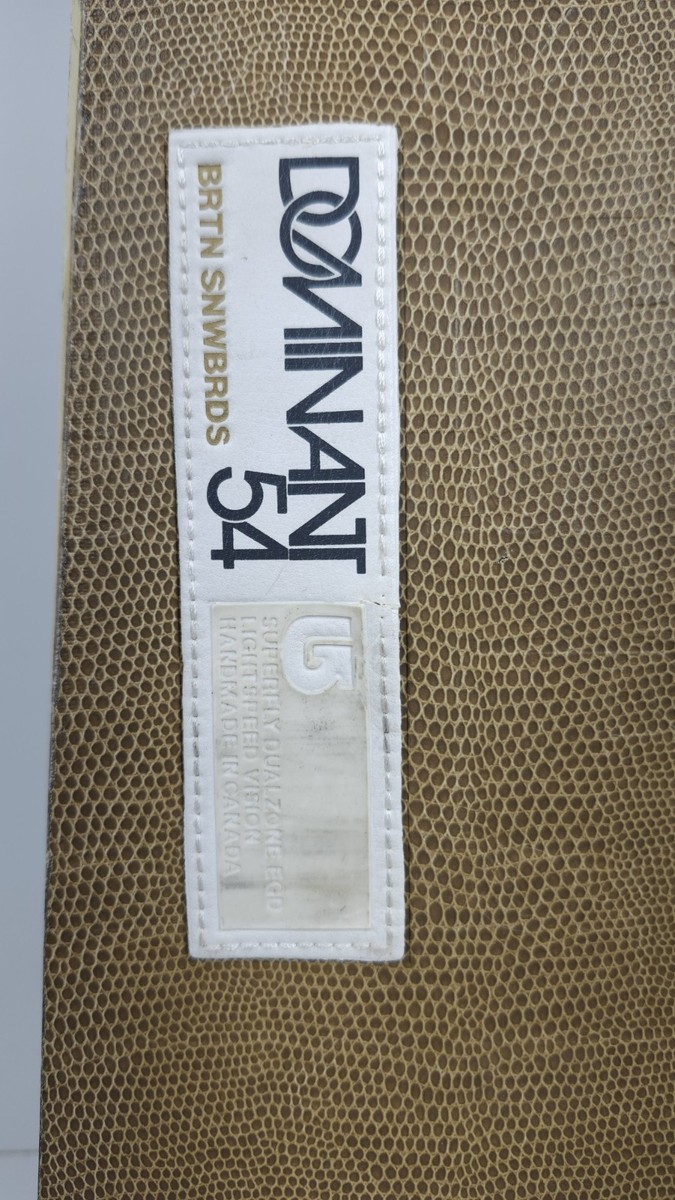 Burton Dominant Faux Snakeskin 154cm Snowboard | eBay