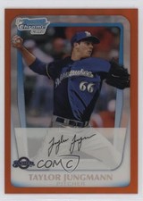 2011 Bowman Draft Chrome Prospects Orange Refractor 9/25 Taylor Jungmann sb0