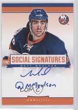 2013-14 Panini Playbook Social Signatures Matt Moulson #SS-MM Auto 1y7