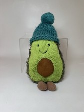 Jellycat Amuseable Cozi Avocado With Teal Hat Plush Soft Toy 6”