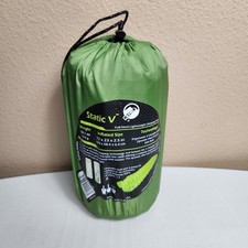 Klymit Static V Sleeping Pad Full-Sized Lightweight Green/Gray 72x23x2.5" 