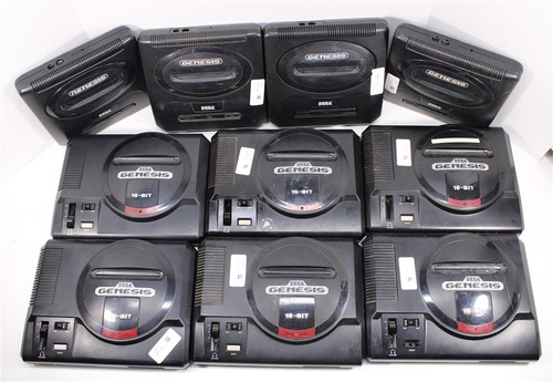 Lot of 10 Sega Genesis Systems (various models) - For Parts / Repair