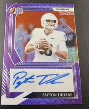 2022 Pro Set Metal #PA-PT1 Payton Thorne Mojo Purple Autograph #/15 Penn State