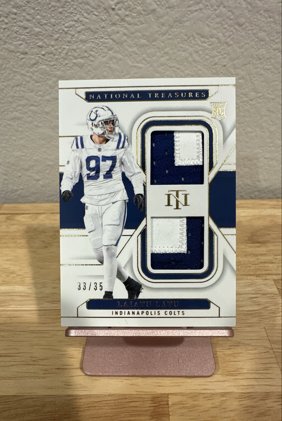 Laiatu Latu Panini National Treasures #220 Patch-Premium