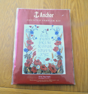 Anchor Sampler Counted Cross Stitch Kit Poppy Sampler PSC20