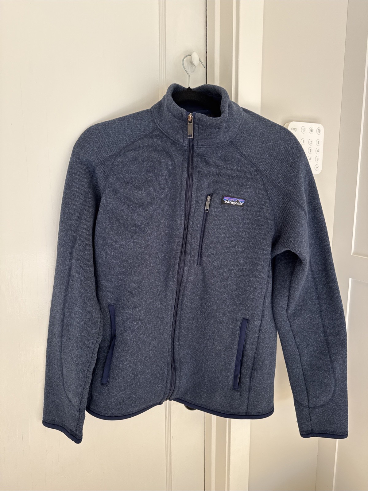 Suéter Patagonia Better Para Hombre Talla Pequeña Azul Cremallera Completa Chaqueta Polar