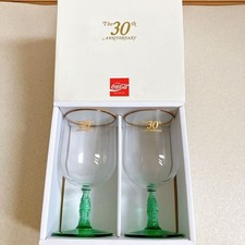 Coca-Cola Japan 30th Anniversary Goblet 1987 Vintage Not for Sale Bottle Stem