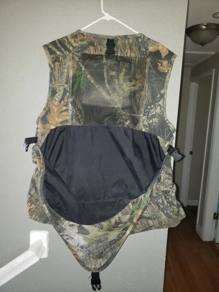 Mossy Oak Super Elite 3 Size M-L Turkey Hunting Vest Oak Camo Used - Image 4 of 4