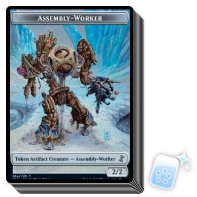 10 pcs ASSEMBLY-WORKER TOKEN (14/15) Time Spiral Remastered Magic MTG MINT CARD