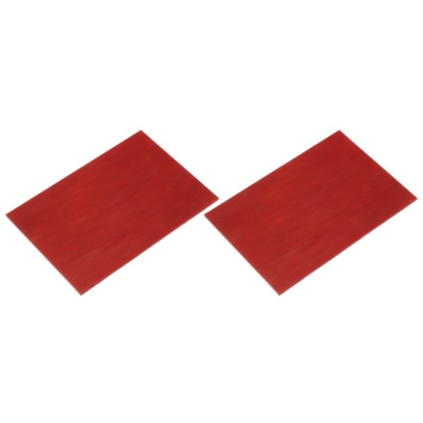 2 StüCk Buntglas Mosaikfliese 19X15 Cm Tiefrot FüR KüNstler-image