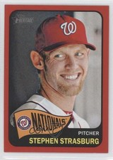 2014 Topps Heritage Red Border Stephen Strasburg #470 1f0