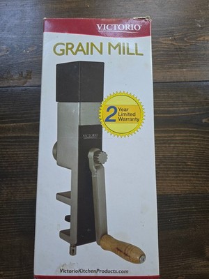 VKP Brands VKP1012 Manual Grain Mill Hand Crank Wheat Corn Grinder