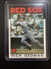 1986 Topps Rich Gedman #375 Boston Red Sox