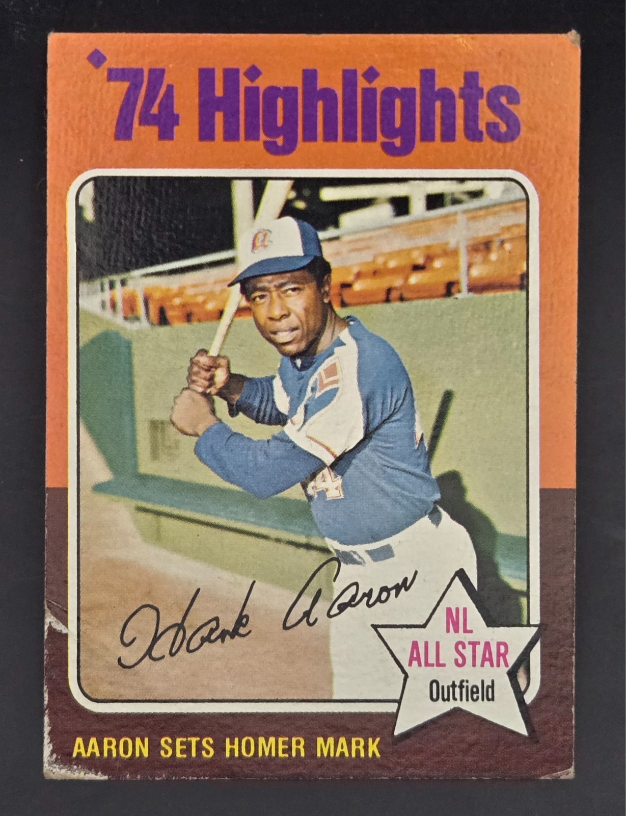 1975 Topps - '74 Highlights Hank Aaron #1 POOR
