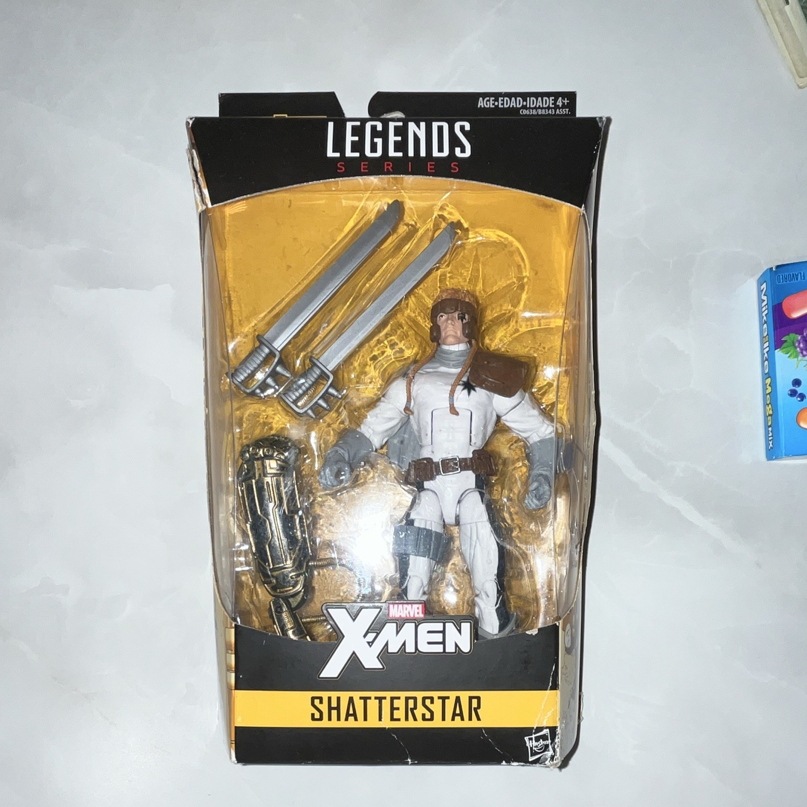 Marvel Legends Shatterstar X-Men Legends Series Action Figure BAF w/ Sword(Read)